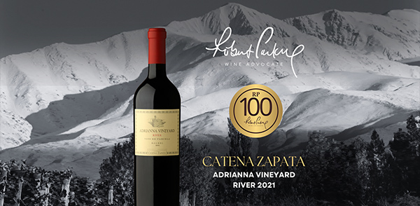 Another 100 points for Adrianna V. River Malbec from Robert Parker's The Wine Advocate